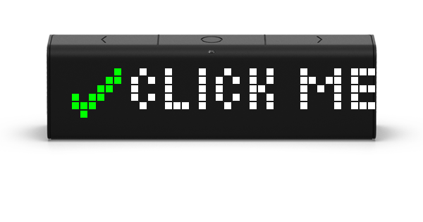 Click Me! App on LaMetric Market | LaMetric Time clock for smart home